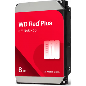 Жесткий диск Western Digital Red Plus NAS HDD 3.5 SATA 8Tb, 5640RPM, 256MB buffer, CMR, WD80EFPX, 1 year, фото 