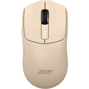Мышь беспроводная Acer OMR312 бежевый, 3200 dpi, радиоканал, Bluetooth, USB, кнопки - 5, фото 