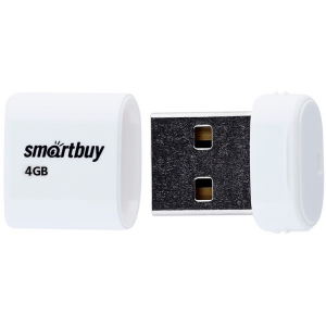 Флеш диск Smartbuy USB Drive 4GB LARA White (SB4GBLara-W), фото 