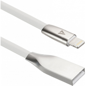 USB кабель ACD-Infinity Lightning ~ USB-A TPE, 1.2м, белый (ACD-U922-P5W), фото 