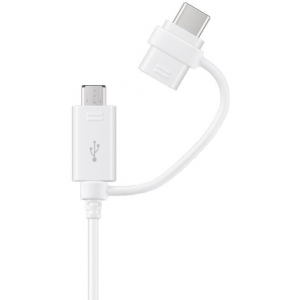 Кабель Samsung EP-DG930DWEGRU USB-microUSB/ USB Type-C белый 1.5м, фото 