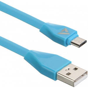USB кабель ACD-Life MicroUSB ~ USB-A TPE, 1м, синий (ACD-U920-M1L), фото 