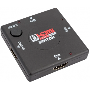 Переключатель гнездо HDMI на 3 гнезда HDMI, без питания, пластик  REXANT, фото 