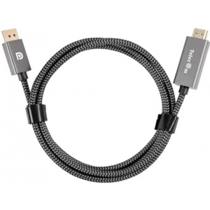 Кабель DisplayPort M-> HDMI M 4K@60Hz 1.8m Telecom,оплетка (TA561M-1.8M), фото 