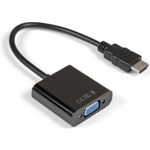 Кабель-переходник  Exegate EX284926RUS HDMI-VGA ExeGate EX-HDMIM-VGAF-0.15 (19M/15F, 0,15м), фото 