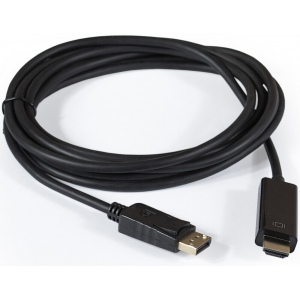 Кабель DisplayPort-HDMI ExeGate EX-CC-DP-HDMI-1.5 (20M/19M, 1,5м, экран), фото 