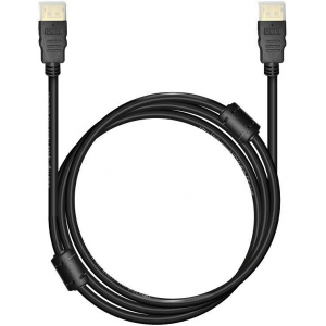 Кабель Bion HDMI v2.1, 19M/19M, 3D, 8K UHD, экран, ферритовые кольца, 3м, черный [BXP-HDMI21-030], фото 