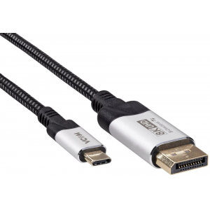 Кабель-адаптер DP A(m) USB 3.1 Type-Cm,bi-direct, 8K@60Hz, 1.8m , VCOM , фото 