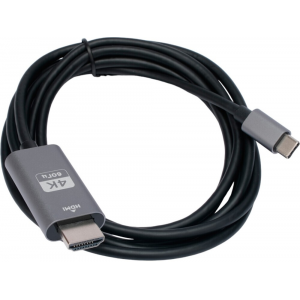 Кабель-переходник Cablexpert CCB-A-CM-HDMI-1.8M с Type-C на HDMI  v2.0, Mobile, 1.8м, черный, корбка, фото 