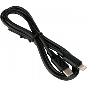 Кабель USB2.0 Гарнизон GCC-USB2-AP2CM-1M, Lightning/Type-C, 2.1А, 20W, PD/QC3.0, медь, 1м, черный, пакет, фото 