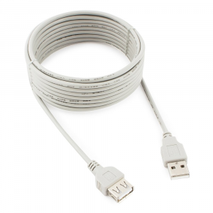 Кабель удлинит. USB 2.0 Cablexpert CC-USB2-AMAF-15-N, AM/AF, медь, 4.5м, пакет, фото 