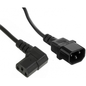 Кабель питания ExeGate Special EC-1,8S (C13 угловой->C14, 3*1.0mm2, CCA, черный, 1.8м), фото 