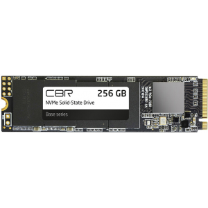 Внутренний SSD-накопитель CBR Base SSD-256GB-M.2-BS24b 256Gb, M.2 2280, PCIe 3.0 x4, NVMe 1.3, 3D TLC NAND, R/W speed up to 2900/1800 MB/s, TBW (TB) 240, OEM, фото 