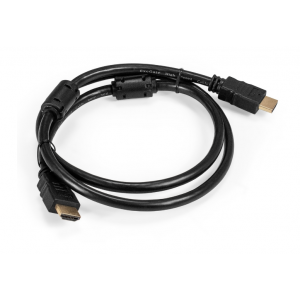 Кабель HDMI ExeGate EX-CC-HDMI2-1.0F (19M/19M, v2.0, 1м, 4K UHD, Ethernet, ферритовые кольца, позолоченные контакты), фото 