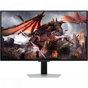 Монитор Samsung 32 Odyssey OLED G8 LS32DG800SIXCI серебристый OLED LED 16:9 HDMI M/M TV матовая HAS Piv 250cd 178гр/178гр 3840x2160 240Hz FreeSync Premium Pro DP 4K USB 8.4кг, фото 