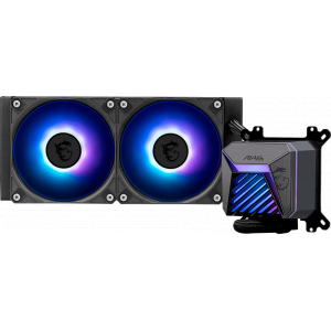 Жидкостная система охлаждения MSI MAG CORELIQUID A15 240 2x ARGB Fan, ARGB Block, фото 