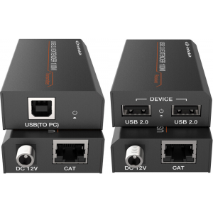 Комплект удлинителя сигнала Infobit [iTrans USB2-TR100] USB 2.0 до 100 метров, фото 