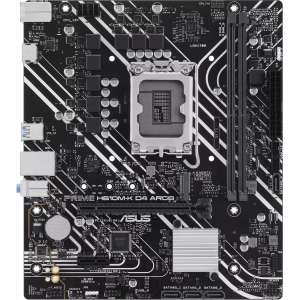 Материнская плата ASUS PRIME H610M-K D4 ARGB, LGA 1700, Intel H610, 2xDDR4, 4xSATA, 1xM.2, 1xPCIe 4.0 x16, 1xHDMI, 1x1Gb LAN, 2xUSB 5Gbps, 4xUSB 2.0, 7.1, mATX, фото 