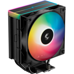 Кулер для процессора DEEPCOOL AG400 BK ARGB V2 черный 120мм алюминий+медь 2100rpm 31.6db 4-pin 220W 154мм, фото 
