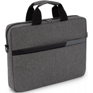 Сумка для ноутбука 14.5 Digma N-370 полиэстер серый/черный, фото 