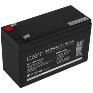 Аккумуляторная VRLA батарея CBR CBT-GP1272-F2 (12В 7.2Ач), клеммы F2, фото 