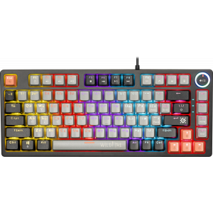 Механическая клавиатура Defender Wildfire GK-213 RU,сер/чер,82кн,TNT розов,1.5м_1, фото 