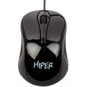 Мышь проводная HIPER HOM-031 /1000 dpi/оптический/3 кнопки/USB/кабель 1.5м/черный (HOM-031), фото 