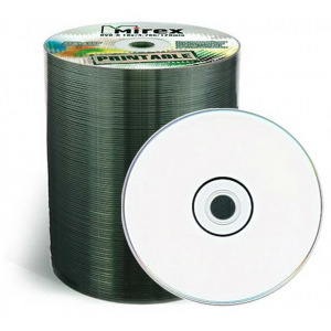 Диск DVD-R Mirex 4.7 Gb, 16x, Shrink (100), Ink Printable Full (100/500), фото 