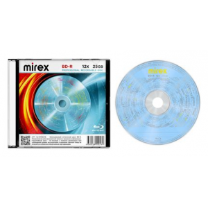 Диск BD-R Mirex 25 Gb, 12x, Slim Case (1), (1/50), фото 
