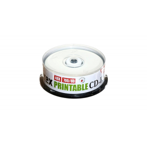 Диск CD-R Mirex 700 Mb, 48х, Cake Box (25), Ink Printable (25/300), фото 