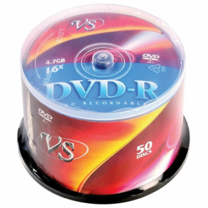DVD-R Диски VS 4.7Gb, 16x, Сake Box 50шт., фото 