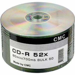 Диски CMC CD-R 80 52x Bulk/50 Full Ink Print, фото 