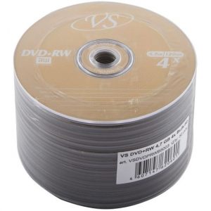 Диск DVD+RW VS 4.7 Gb, 4x, Bulk (50), (50/600)., фото 