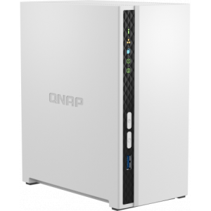 Сетевое хранилище SMB QNAP TS-233 NAS 2 HDD trays. ARM 4-core Cortex-A55 2.0GHz, ram 2 GB (max), 1x1GbE, 2xUSB 2.0 port,1xUSB 3.2 Gen 1, фото 