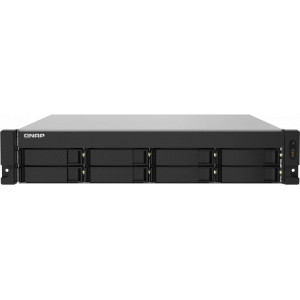 Сетевое хранилище без дисков SMB QNAP TS-832PXU-RP-4G 8-Bay 2U rackmount NAS, AL324 quad-core 1.7 GHz,, 1x4GB DDR4 RAM (max 1x16GB), SATA 6Gb/s, 2x 10GbE SFP+ LAN, 2x 2.5 GbE LAN, 2xPSU. W/o RAIL-B02, фото 