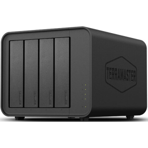 Сетевое хранилище TerraMaster F4-424 Pro tower NAS 8C 3,8Ghz/32Gb/TRAID,JBOD,RAID0,1,10,5,6/up to 4 HS SATA(3,5' or 2,5')/2xM.2 2280 NVMe/2xUSB3.2 /HDMI/2x2,5GbE RJ-45/iSCSI/1xPS/1YW, фото 