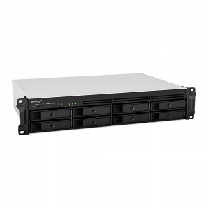 Сетевое хранилище Synology Rack 2U, QC2.2GHzCPU/4GbDDR4(upto32)/RAID0,1,5,6,10/upto 8 hot plug HDDs SATA(3,5'or2,5')(upto 12 with RX418)/2xUSB3.2/1eSATA/iSCSI/4xGbE(+1Expslot)/2xIPcam(upto 40)/2xPS/norail, фото 