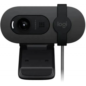 Камера Web Logitech HD Webcam Brio 90 графитовый 2Mpix (1920x1080) USB 2.0 с микрофоном (960-001581), фото 