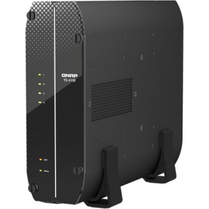 Сетевое хранилище SMB QNAP TS-410E-8G NAS fanless 4 2.5 SSD trays. Intel Celeron J6412 4-core 2.0-2.6 GHz, 8 GB RAM (max), 2x2.5 GbE, 4xUSB 3.2 Gen 2 (10Gbps),1xHDMI, фото 