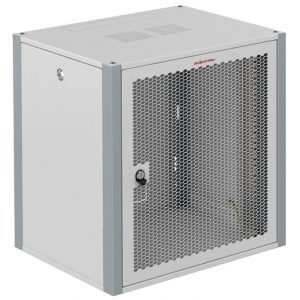 Шкаф коммутационный Sysmatrix (WP 6609.730 ) настенный 9U 600x600мм пер.дв.перфор. 2 бок.пан. 60кг серый 20кг IP20, фото 