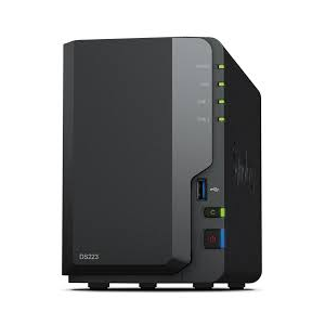 СХД настольное исполнение SYNOLOGY 2BAY NO HDD DS223, фото 