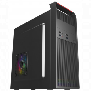 Корпус для ПК ACD Coffre 102N mATX, Black, 80mm rear FAN, w/o PSU, фото 
