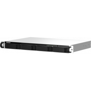 Сетевое хранилище  SMB QNAP TS-464eU-8G NAS 4 HDD trays, rackmount 1U, 1 PSU. 4-core Intel Celeron N5105/N5095 2.0-2.9 GHz, 8 GB RAM, 2x2.5GbE, 2xUSB 3.2 Gen 2 (10Gbps), 2xUSB 2.0, 1xHDMI, 2xM.2 PCIe Gen 3 x1 slots , W/o rail kit RAIL-B02, фото 