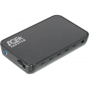 Внешний корпус для HDD AgeStar 3UB3A8-6G SATA II пластик/алюминий черный 3.5, фото 