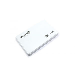 Корпус для жесткого диска Amperin AM25U2PW 2,5, USB 2.0, пластиковый, белый 2 шт, фото 