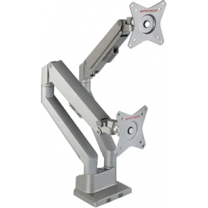 Кронштейн для мониторов Arm Media LCD-T36 серебристый 15-34 макс.9кг настольный поворот и наклон верт.перемещ., фото 