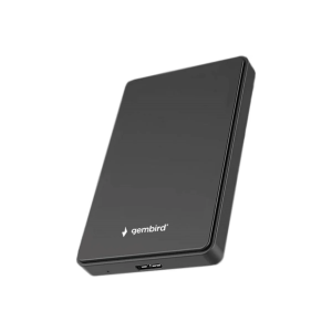 Внешний корпус USB 3.0 для 2.5 HDD/SSD Gembird EE2-U3S-40, порт MicroB, SATA III, пластик, черный, коробка, фото 