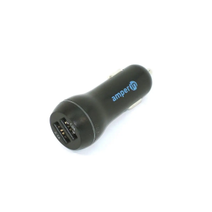 Автомобильное зарядное устройство AMPERIN CCB-1USB USB DC 5V 3.0A/9V 2A/12V 1.5A Черный, фото 