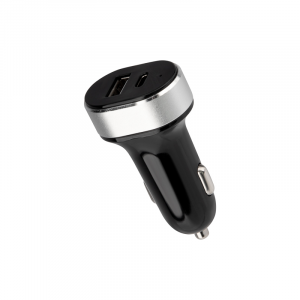 Автозарядка в прикуриватель REXANT АЗУ USB-A+USB-C, 3.1 A черная, фото 
