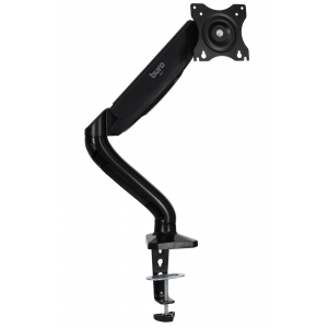 Кронштейн для мониторов ЖК Buro M1 черный 15-32 макс.9кг крепление к столешнице поворот и наклон, фото 